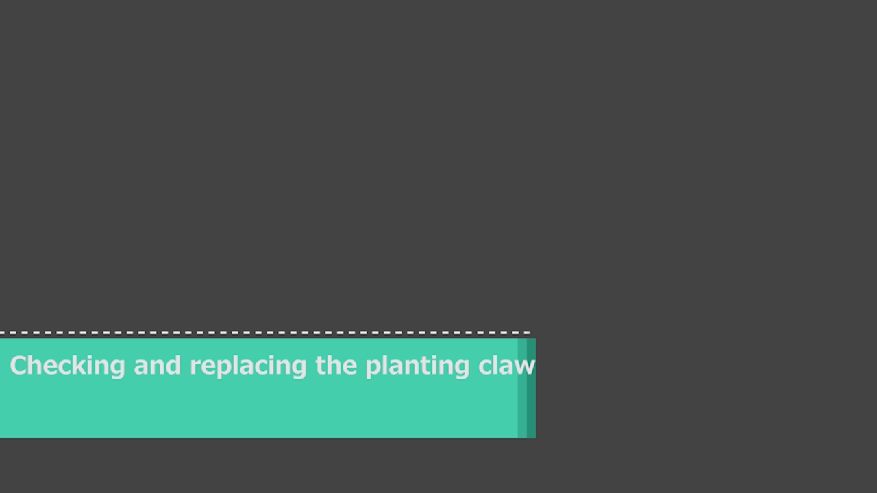 (video thumbnail) Checking and replacing planting claw