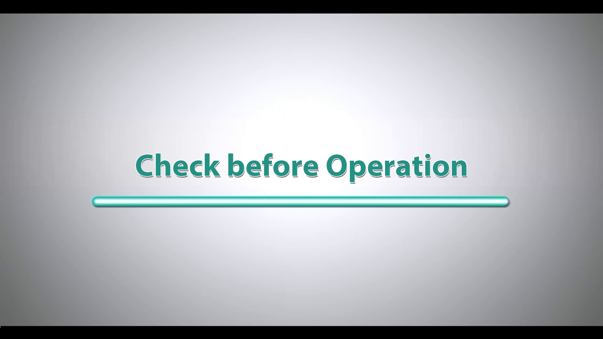 (video thumbnail) Check before Operation